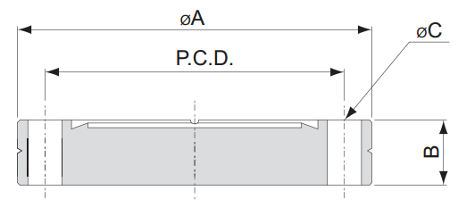 Фланец-заглушка с отверстиями под болты CF16B, CF1.33